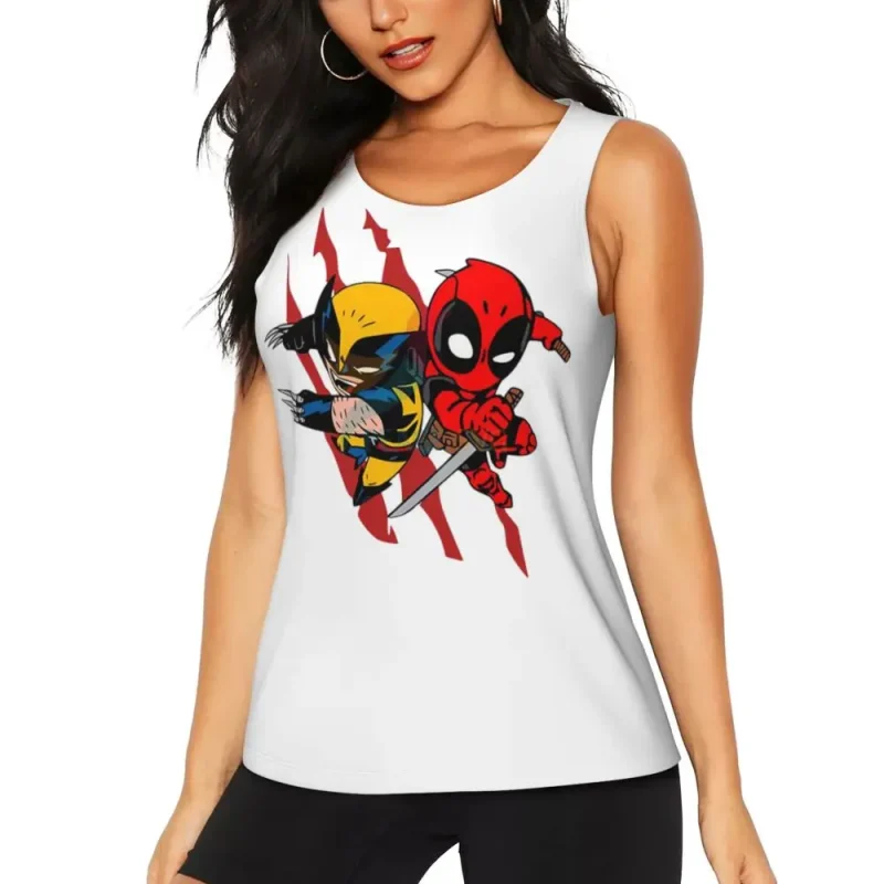 Cartoon Deadpool & Wolverine Tank Top - Image 2