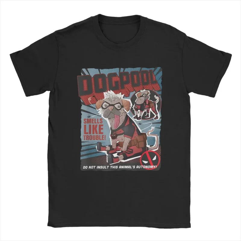 Dogpool "Smells Like Trouble!" T-shirt - Image 21