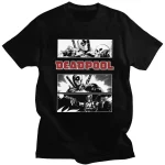 Black and White Deadpool T shirt