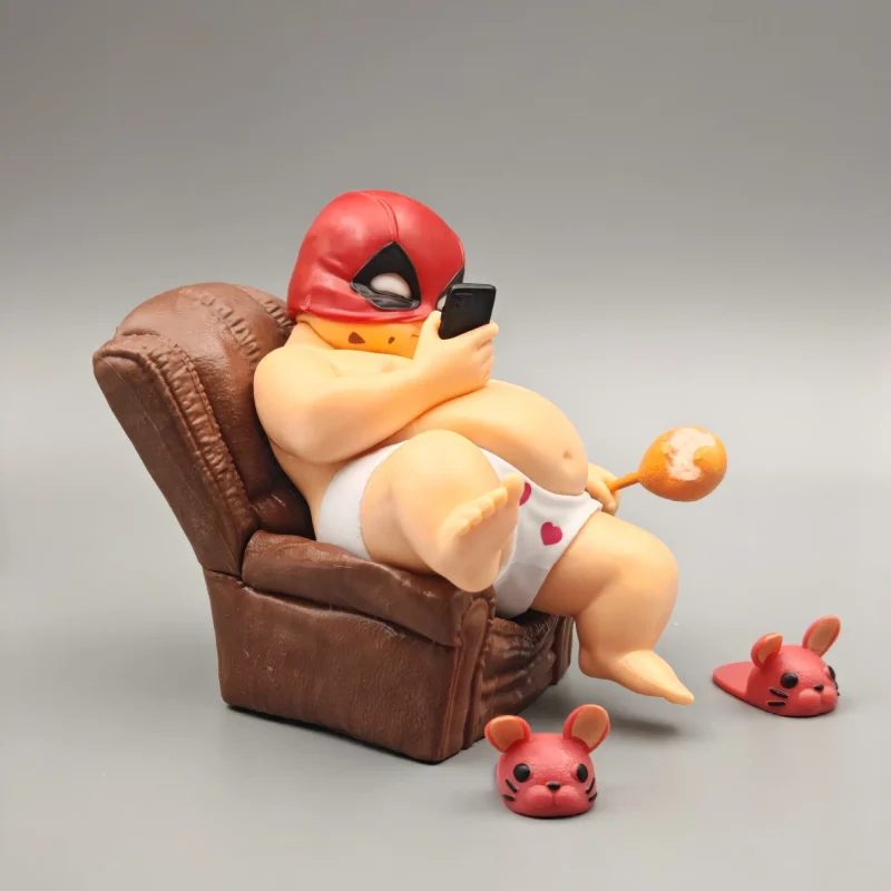 Lazy Deadpool Figure on Chair - Image 3
