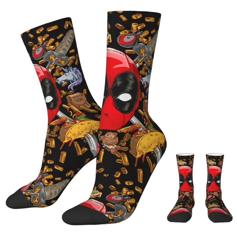 Deadpool Icons Pattern Socks - Merc Mania Footwear - Image 4