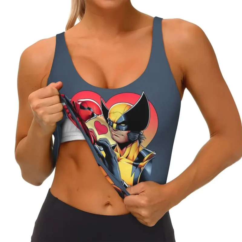 Deadpool & Wolverine Heart Crop Top - Dynamic Duo Love - Image 3