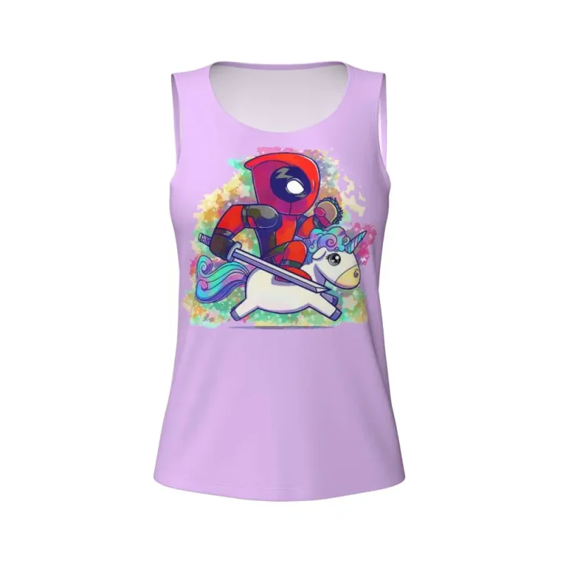 Deadpool Unicorn Ride Tank Top - Image 4