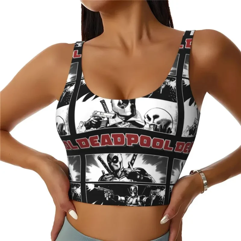 Deadpool Comic Panel Sports Bra - Image 4