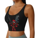 Chibi Deadpool Guns Crop Top - Armed and Adorable