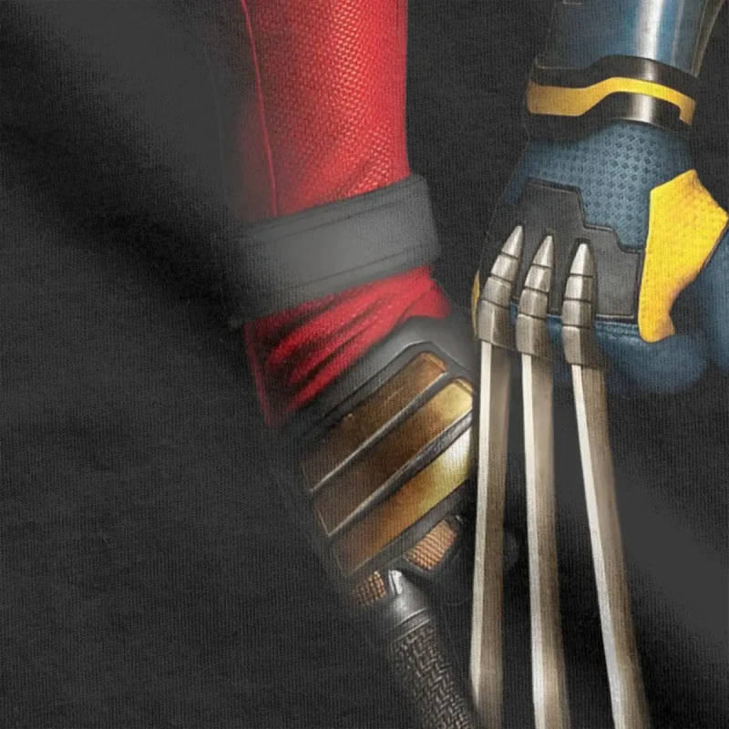 Deadpool T-Shirt & Wolverine Iconic Hand Touch - Image 4