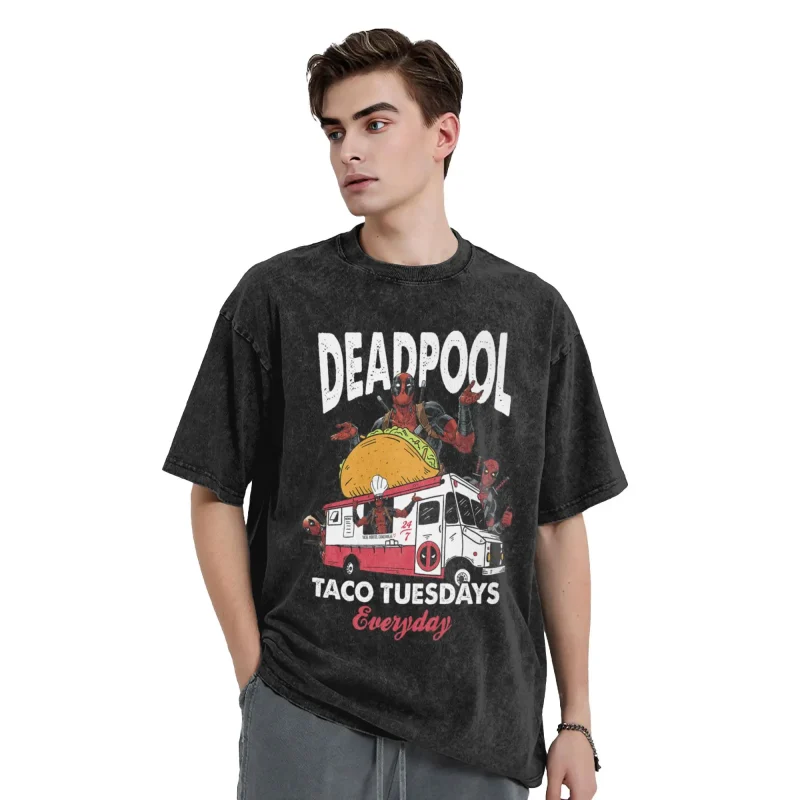 T-shirt Deadpool – Taco Tuesdays Everyday - Image 3