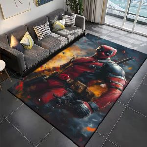 Deadpool Chaos Rug – Durable Polyester for UK Homes