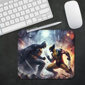 Batman vs Wolverine Gaming Mat – Non-Slip Surface for Dominance