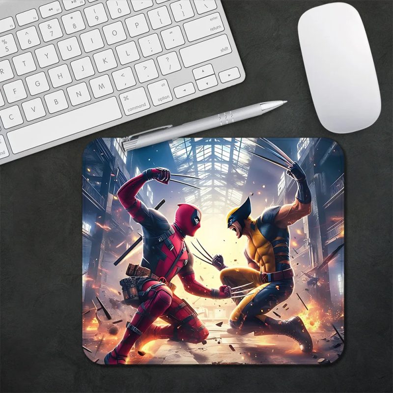 Deadpool vs Wolverine Desk Essential – Anti-Slip Comic Art Masterpiece