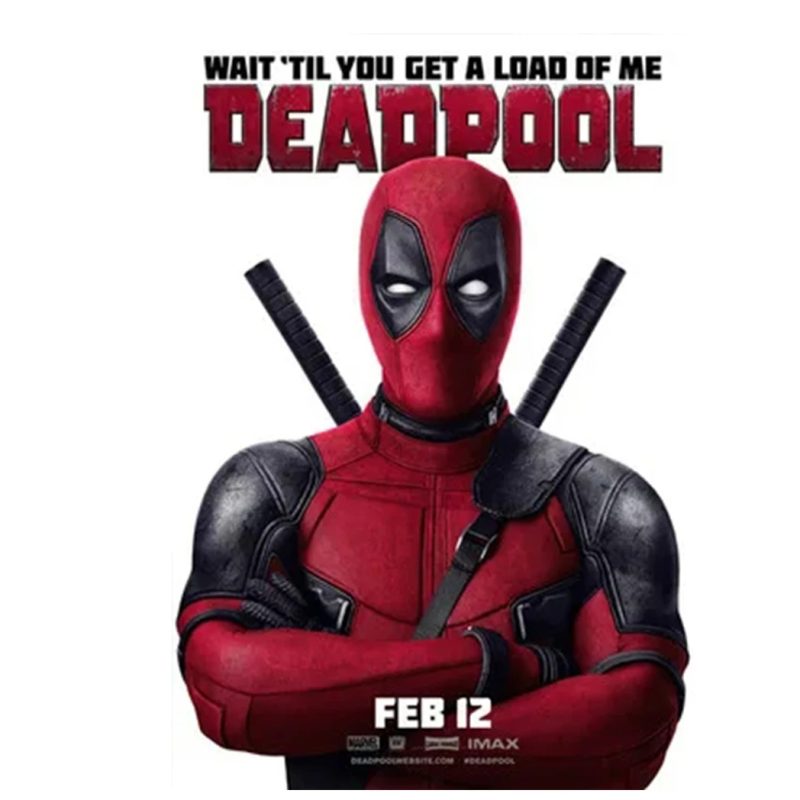 Deadpool Frameless Wall Art – Sleek Pop Culture Style