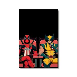 Deadpool & Wolverine Poster for Cinema – Vibrant Themed Décor
