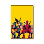 Deadpool & Wolverine Temporary Wall Art – Lightweight Adhesive-Friendly