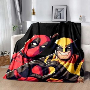 Deadpool vs Wolverine Couch Cover – Fade-Resistant HD Print