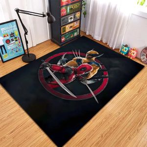 Deadpool vs Wolverine Rug – Artwork for Gaming Dens