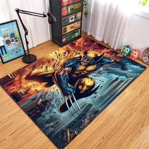 Deadpool & Wolverine Home Decor Rug – Artwork Anti-Slip Base