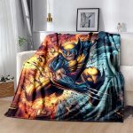 Deadpool vs Wolverine Blanket – Waterproof Backing Cosy Microfiber