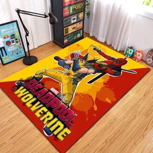 Deadpool & Wolverine Statement Rug – Comic Art Design