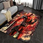 Deadpool Rug for Bedrooms – Soft Plush Play Zone Essential