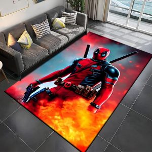 Deadpool Humour Rug – Luxe Living Room Essential