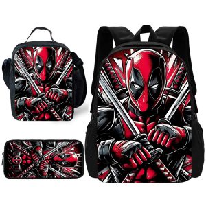 Deadpool Backpack Gift Set – Comic Graphics for Boys Girls
