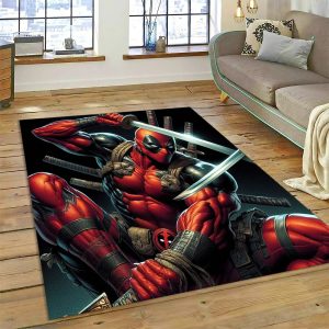 Deadpool Rug for Urban Interiors – Edgy Modern Aesthetic