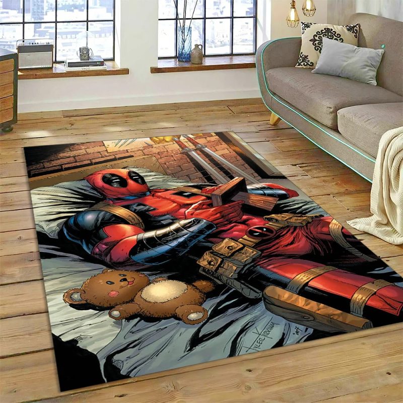 Deadpool Rug for Modern Lounges – Edgy Conversational Centrepiece