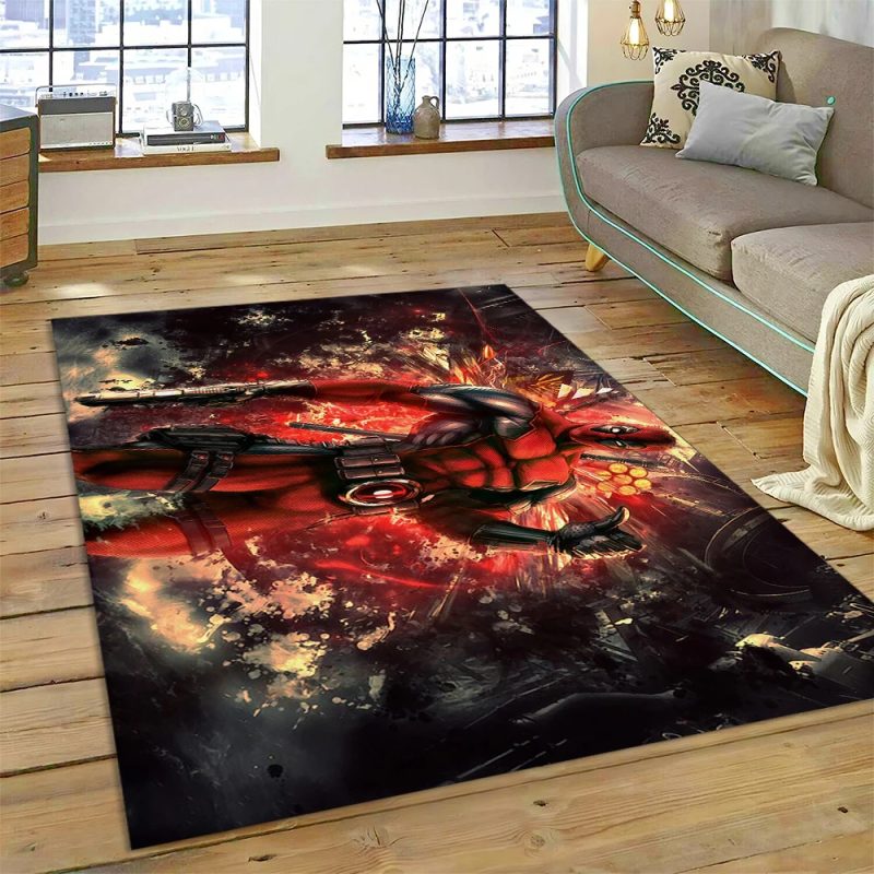 Deadpool Rug for High-Energy Homes – Industrial Durability