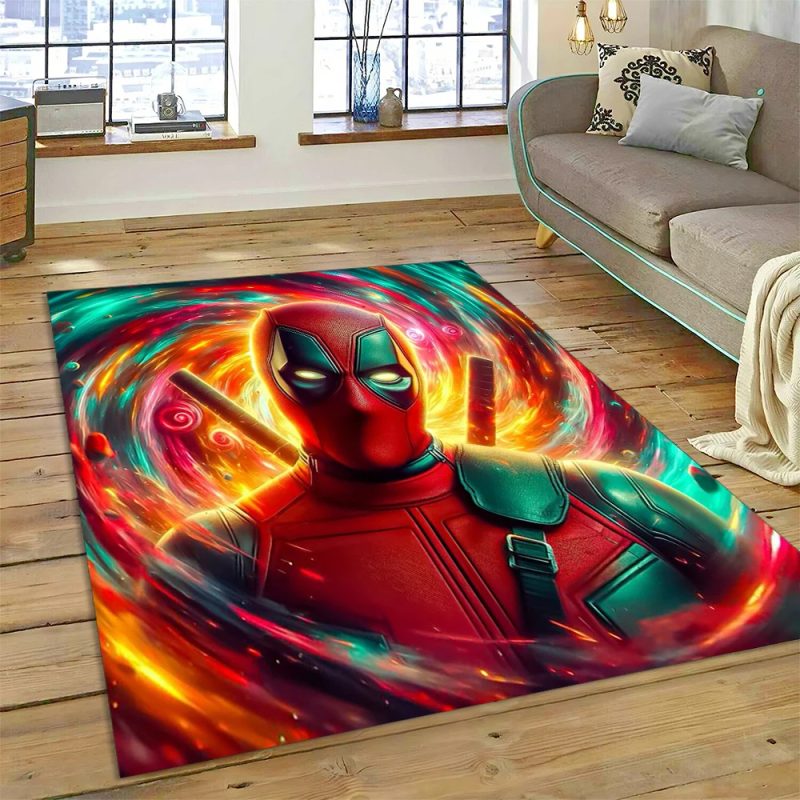 Deadpool Rug - Durable Floor Protector HD Artwork