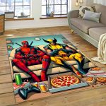 Deadpool Kids’ Room Rug – Anti-Slip Hypoallergenic Play Mat