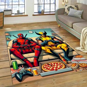 Deadpool Kids’ Room Rug – Anti-Slip Hypoallergenic Play Mat