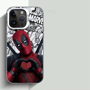 Deadpool White Case – Diamond Grip Texture