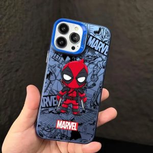 Deadpool Silicone & Plastic Case – Wireless Charging Compatible